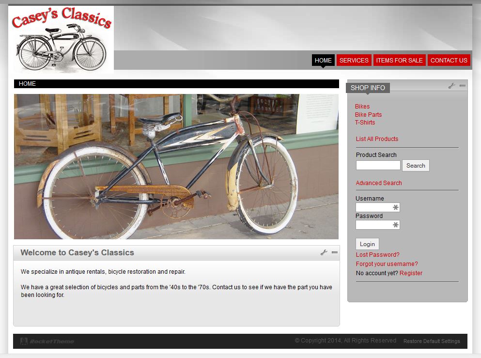Caseys Classics Antique Bicycles